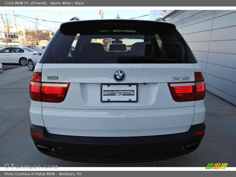Alpine White / Black 2009 BMW X5 xDrive48i