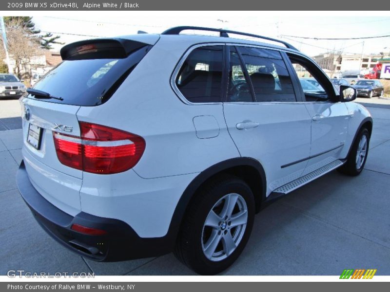 Alpine White / Black 2009 BMW X5 xDrive48i