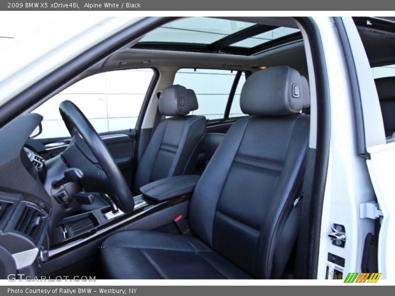 Alpine White / Black 2009 BMW X5 xDrive48i