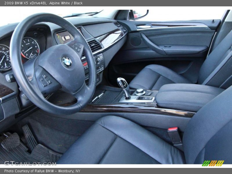 Alpine White / Black 2009 BMW X5 xDrive48i