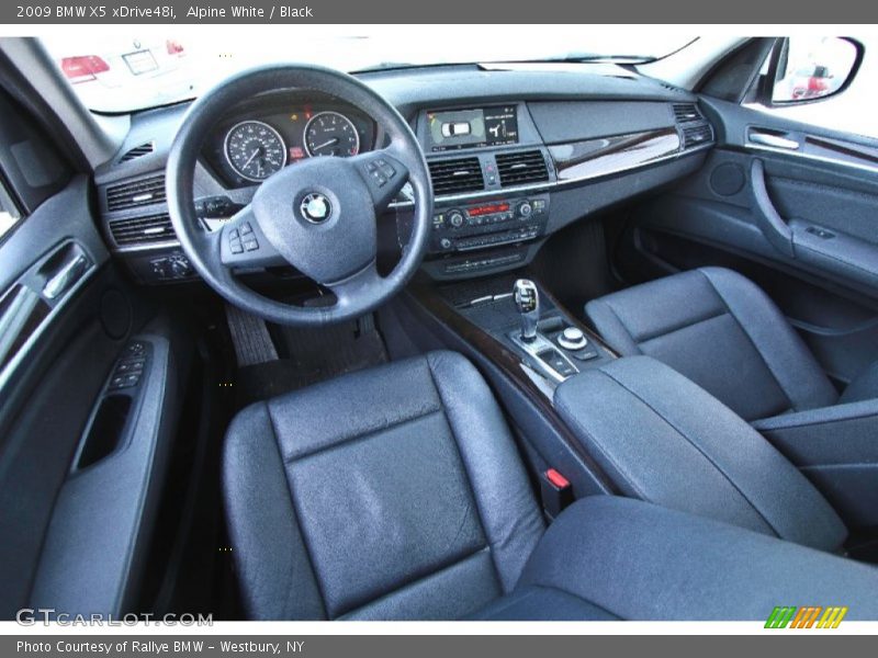 Alpine White / Black 2009 BMW X5 xDrive48i