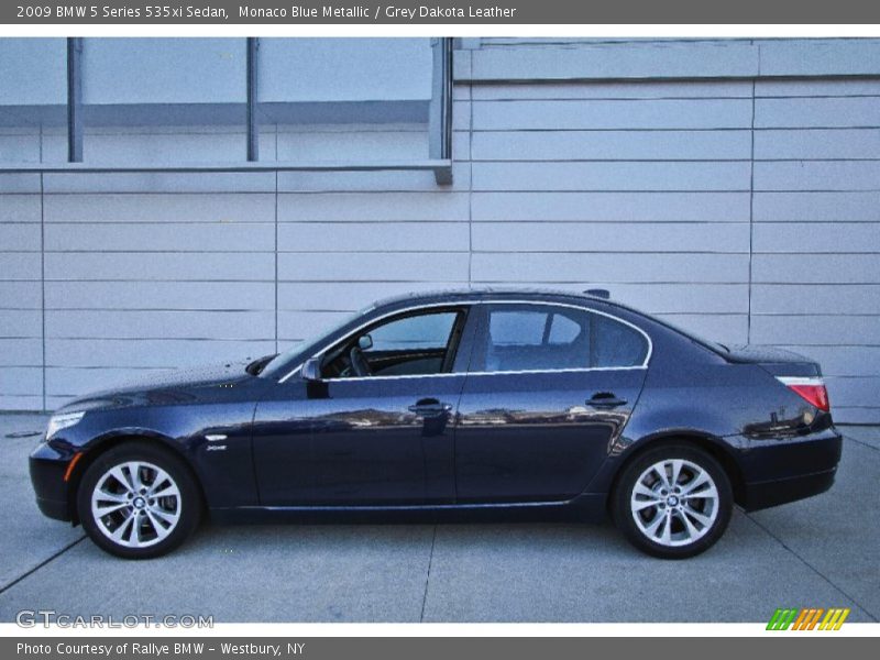 Monaco Blue Metallic / Grey Dakota Leather 2009 BMW 5 Series 535xi Sedan