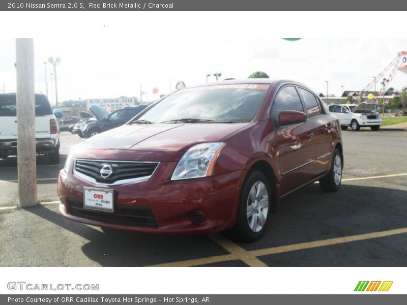 Red Brick Metallic / Charcoal 2010 Nissan Sentra 2.0 S