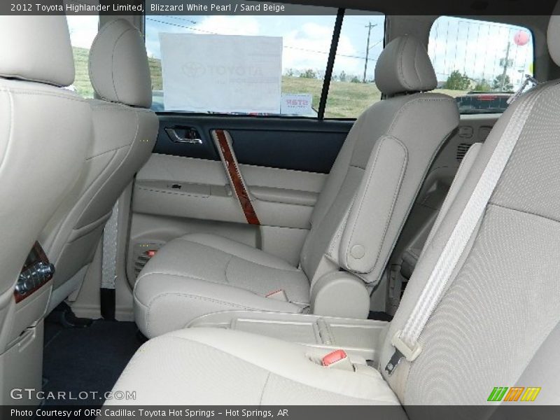 Blizzard White Pearl / Sand Beige 2012 Toyota Highlander Limited