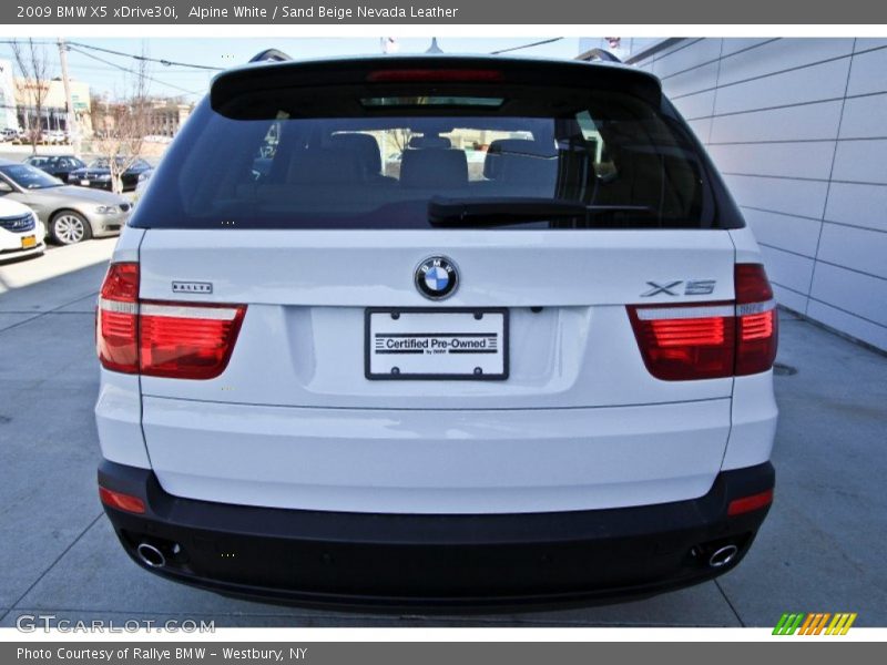 Alpine White / Sand Beige Nevada Leather 2009 BMW X5 xDrive30i