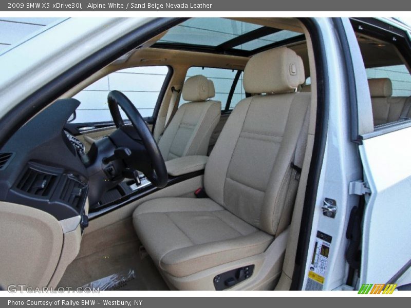 Alpine White / Sand Beige Nevada Leather 2009 BMW X5 xDrive30i