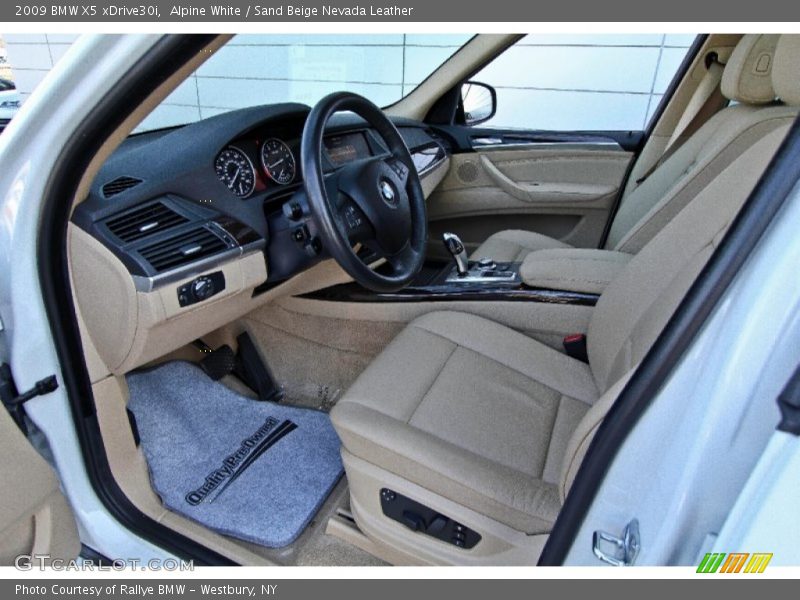 Alpine White / Sand Beige Nevada Leather 2009 BMW X5 xDrive30i