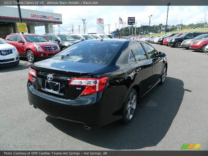 Attitude Black Metallic / Black/Ash 2012 Toyota Camry SE V6