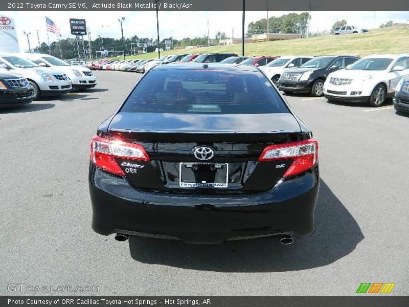 Attitude Black Metallic / Black/Ash 2012 Toyota Camry SE V6