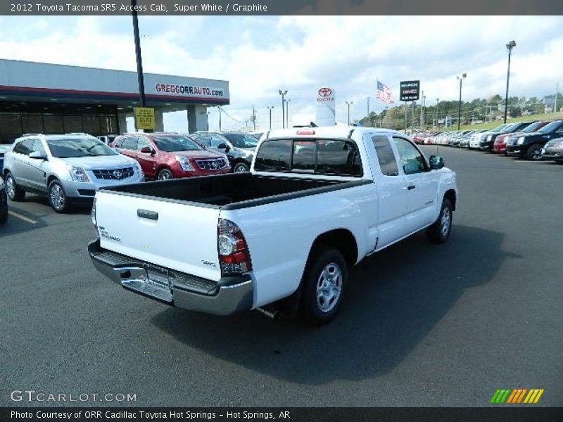 Super White / Graphite 2012 Toyota Tacoma SR5 Access Cab