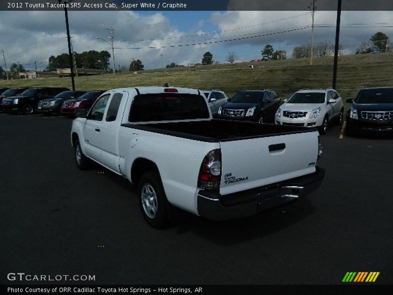 Super White / Graphite 2012 Toyota Tacoma SR5 Access Cab