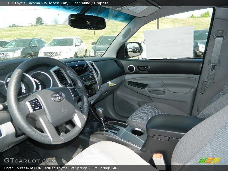 Super White / Graphite 2012 Toyota Tacoma SR5 Access Cab