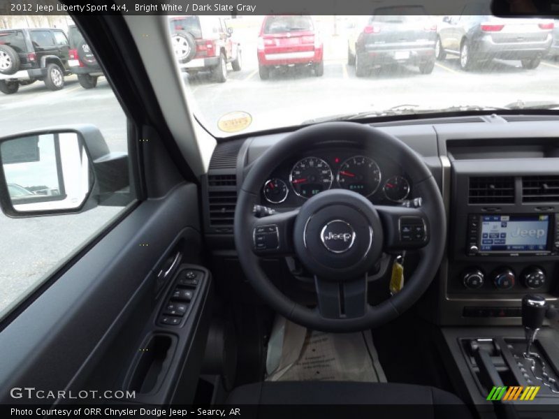 Bright White / Dark Slate Gray 2012 Jeep Liberty Sport 4x4