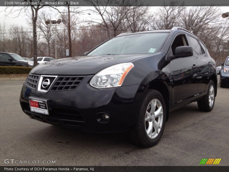 Wicked Black / Black 2008 Nissan Rogue SL