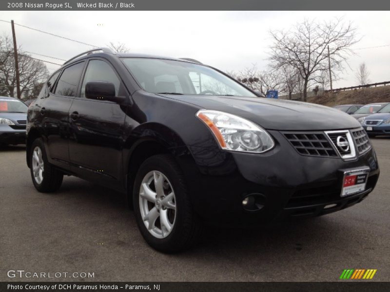 Wicked Black / Black 2008 Nissan Rogue SL