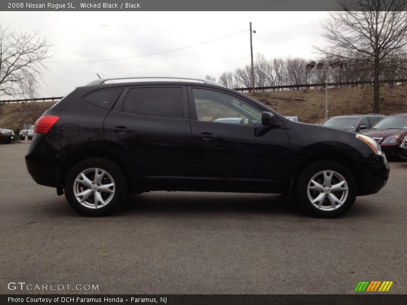 Wicked Black / Black 2008 Nissan Rogue SL