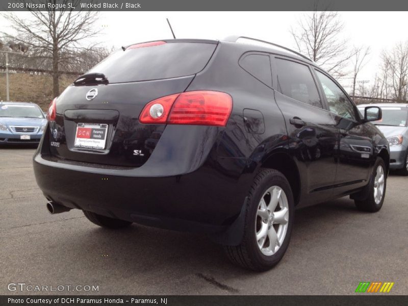 Wicked Black / Black 2008 Nissan Rogue SL