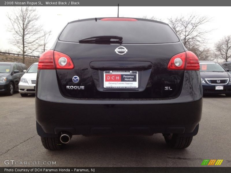 Wicked Black / Black 2008 Nissan Rogue SL