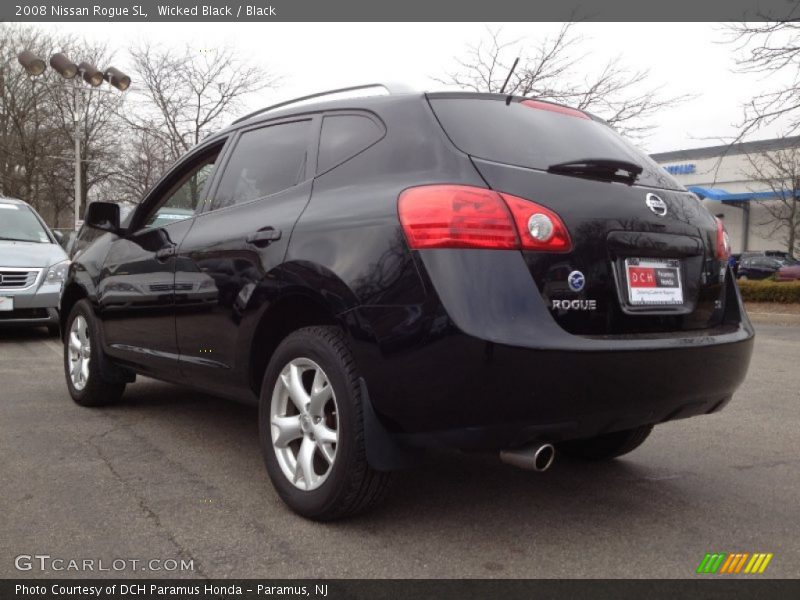 Wicked Black / Black 2008 Nissan Rogue SL