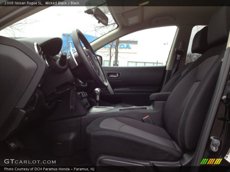 Wicked Black / Black 2008 Nissan Rogue SL