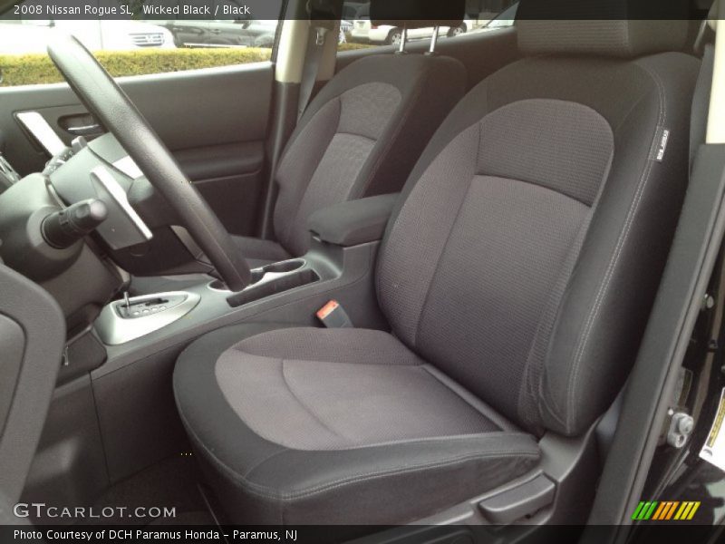 Wicked Black / Black 2008 Nissan Rogue SL