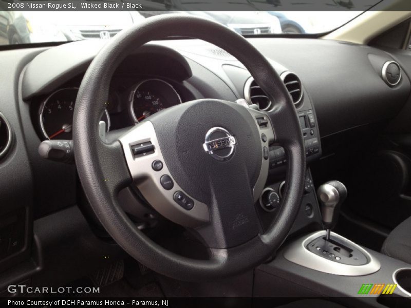 Wicked Black / Black 2008 Nissan Rogue SL