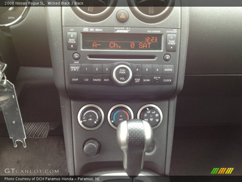 Wicked Black / Black 2008 Nissan Rogue SL