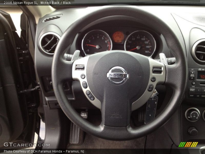Wicked Black / Black 2008 Nissan Rogue SL