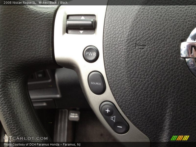 Wicked Black / Black 2008 Nissan Rogue SL