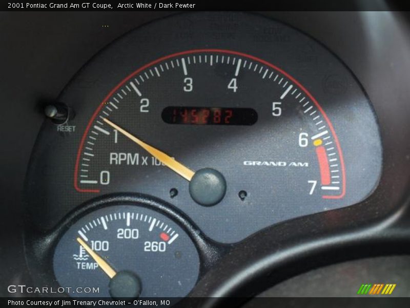  2001 Grand Am GT Coupe GT Coupe Gauges