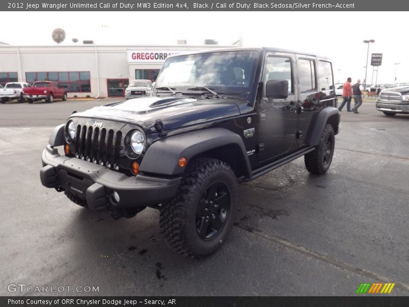 Black / Call of Duty: Black Sedosa/Silver French-Accent 2012 Jeep Wrangler Unlimited Call of Duty: MW3 Edition 4x4