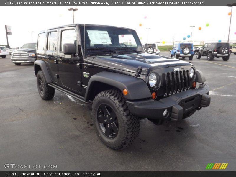 Front 3/4 View of 2012 Wrangler Unlimited Call of Duty: MW3 Edition 4x4
