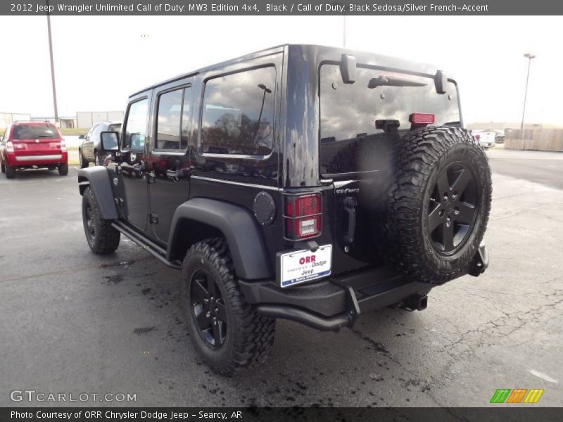 Black / Call of Duty: Black Sedosa/Silver French-Accent 2012 Jeep Wrangler Unlimited Call of Duty: MW3 Edition 4x4
