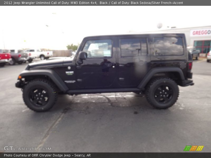 Black / Call of Duty: Black Sedosa/Silver French-Accent 2012 Jeep Wrangler Unlimited Call of Duty: MW3 Edition 4x4