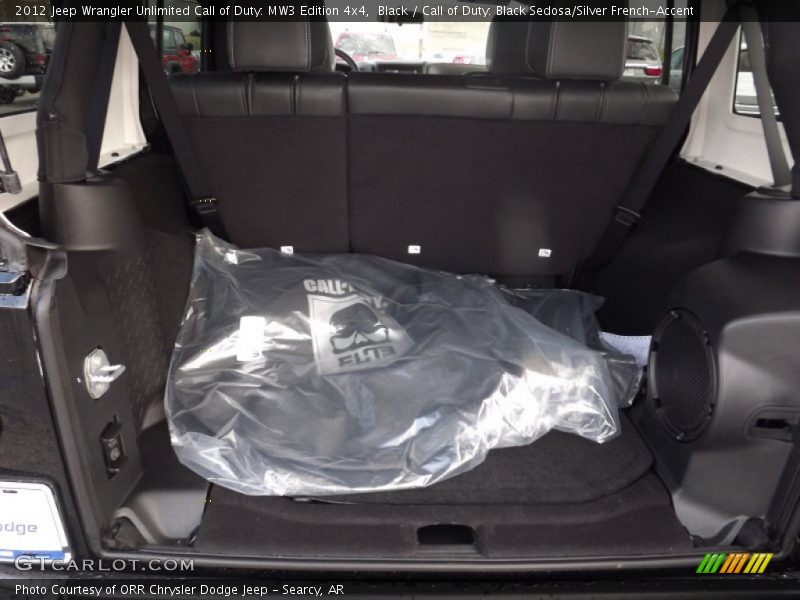  2012 Wrangler Unlimited Call of Duty: MW3 Edition 4x4 Trunk