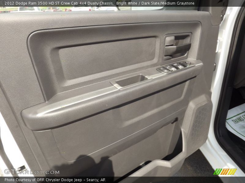 Bright White / Dark Slate/Medium Graystone 2012 Dodge Ram 3500 HD ST Crew Cab 4x4 Dually Chassis