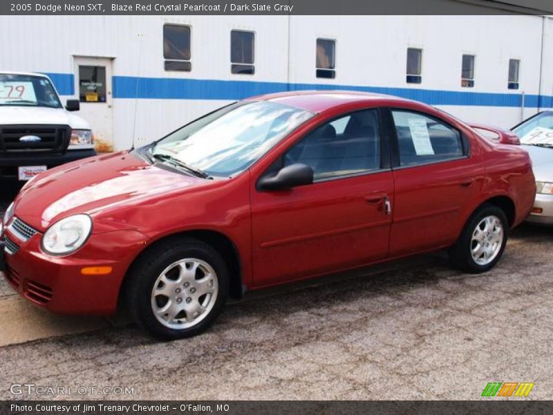 Blaze Red Crystal Pearlcoat / Dark Slate Gray 2005 Dodge Neon SXT