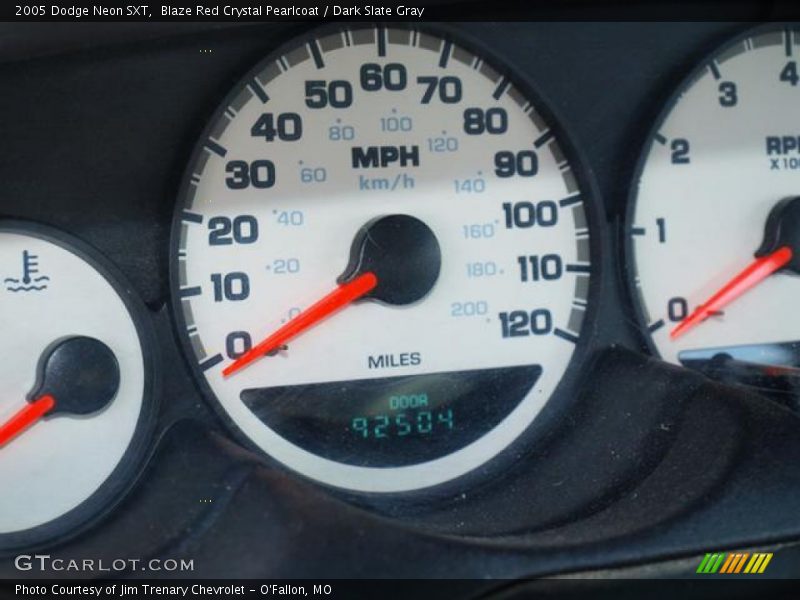Blaze Red Crystal Pearlcoat / Dark Slate Gray 2005 Dodge Neon SXT
