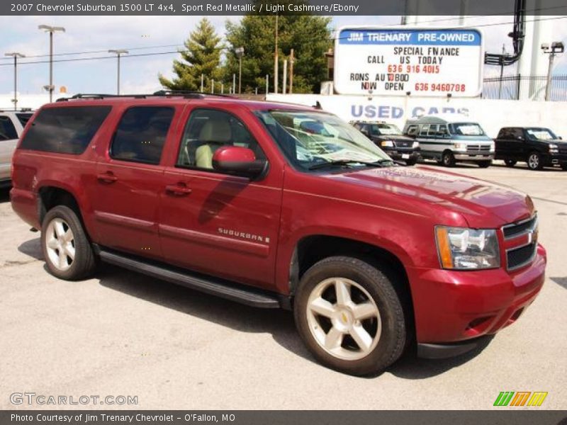 Sport Red Metallic / Light Cashmere/Ebony 2007 Chevrolet Suburban 1500 LT 4x4