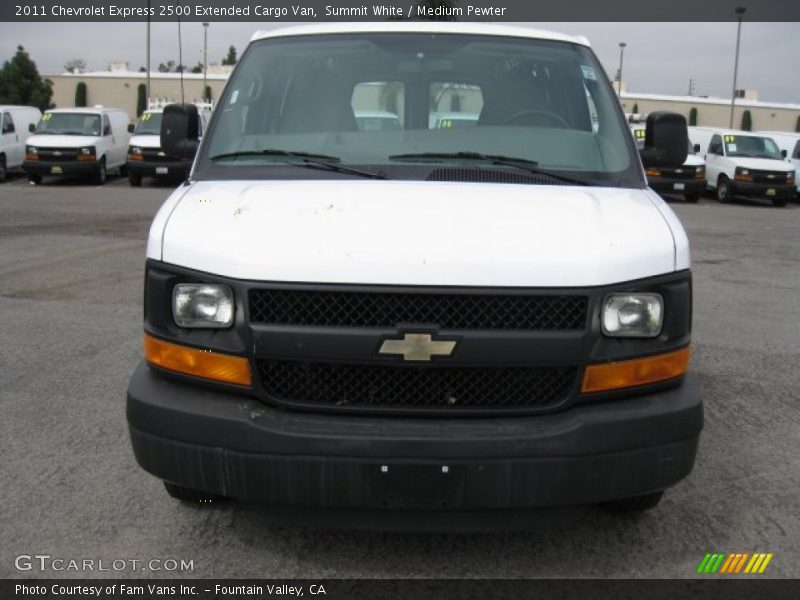 Summit White / Medium Pewter 2011 Chevrolet Express 2500 Extended Cargo Van
