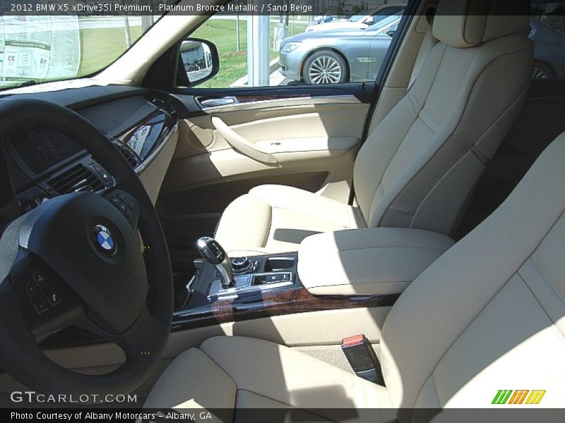Platinum Bronze Metallic / Sand Beige 2012 BMW X5 xDrive35i Premium