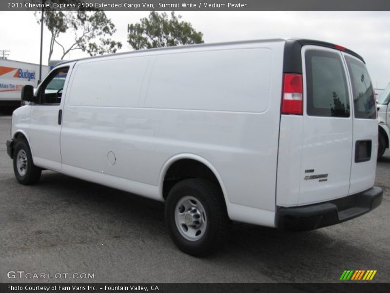 Summit White / Medium Pewter 2011 Chevrolet Express 2500 Extended Cargo Van