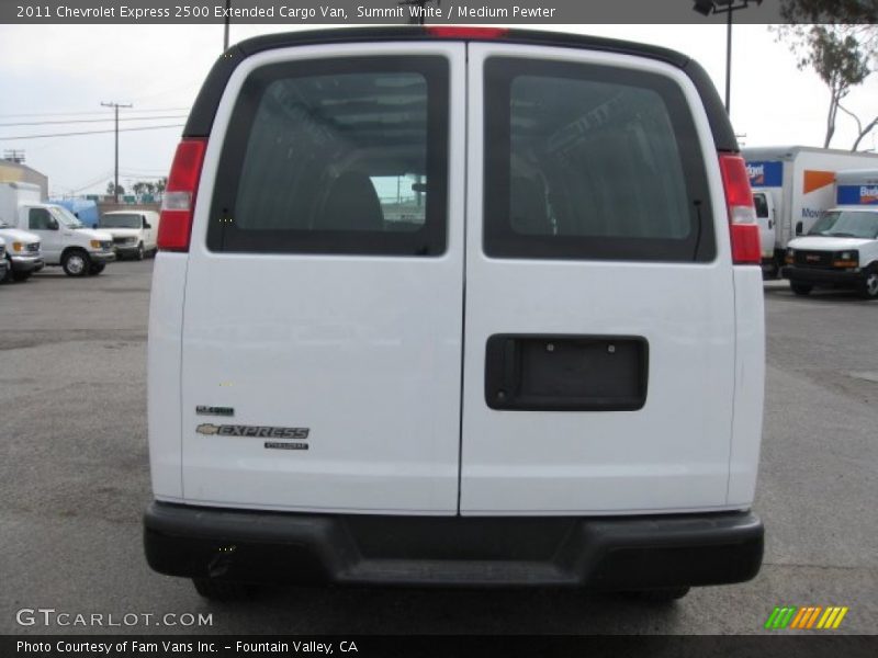 Summit White / Medium Pewter 2011 Chevrolet Express 2500 Extended Cargo Van