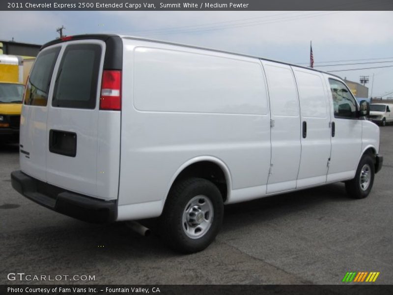 Summit White / Medium Pewter 2011 Chevrolet Express 2500 Extended Cargo Van