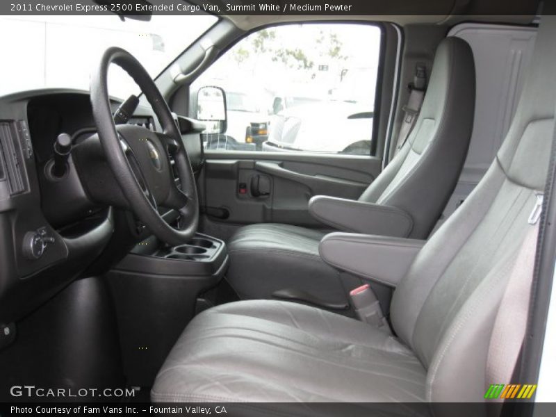 Summit White / Medium Pewter 2011 Chevrolet Express 2500 Extended Cargo Van
