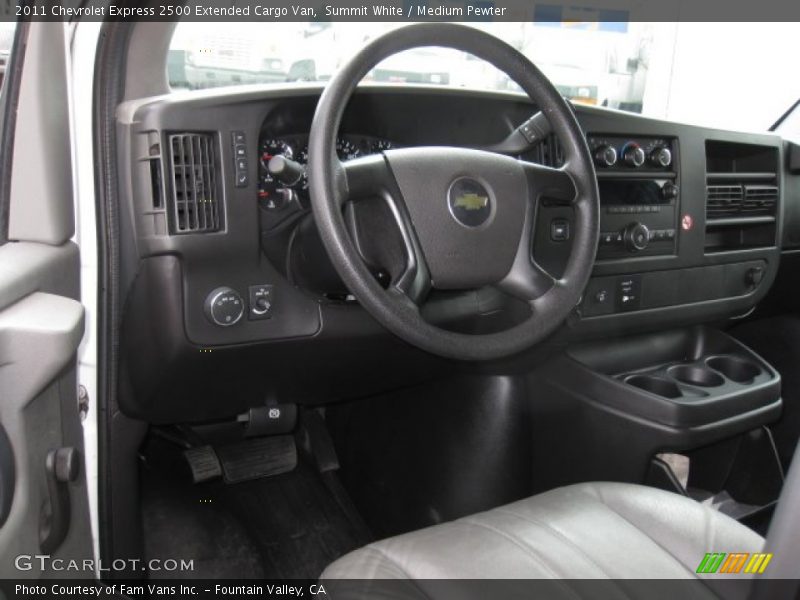 Summit White / Medium Pewter 2011 Chevrolet Express 2500 Extended Cargo Van