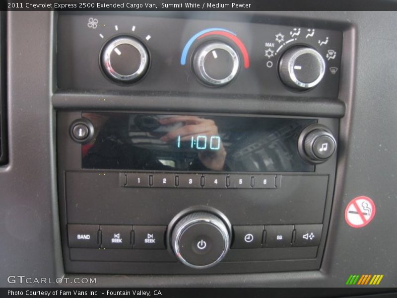 Summit White / Medium Pewter 2011 Chevrolet Express 2500 Extended Cargo Van