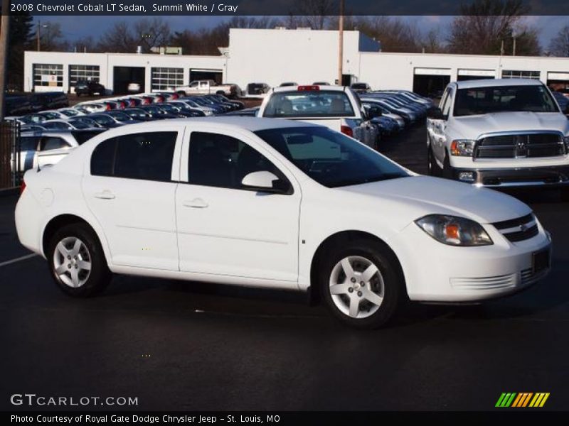 Summit White / Gray 2008 Chevrolet Cobalt LT Sedan