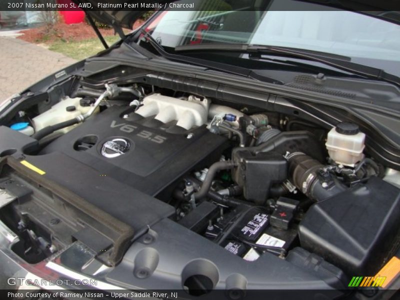 Platinum Pearl Matallic / Charcoal 2007 Nissan Murano SL AWD
