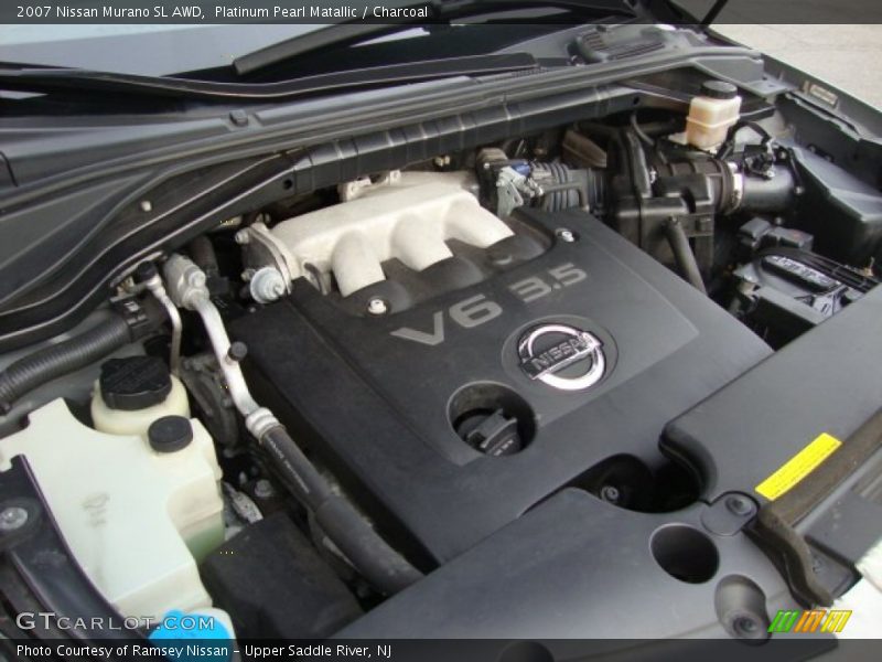 Platinum Pearl Matallic / Charcoal 2007 Nissan Murano SL AWD